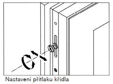 Seřízení posuvný čep